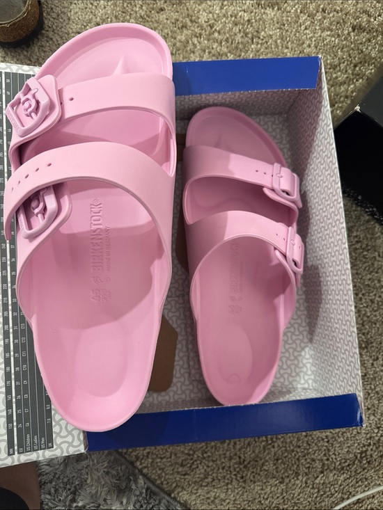 Birkenstock Pink EVA Arizona Two-Strap Sandal